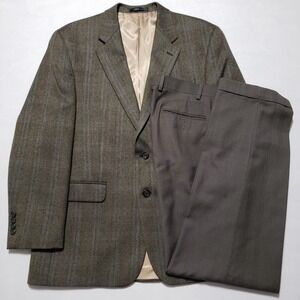 Ralph Lauren‎ Mens 42R Lambswool 2 Button Herringbone Sport Coat 36W 32L Pants